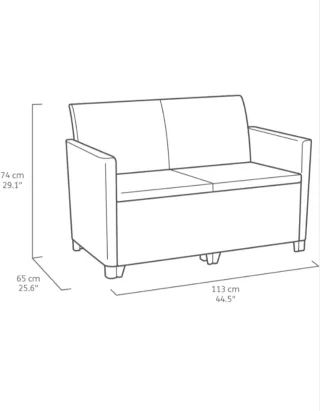 Conjunto muebles jardín Keter Nora