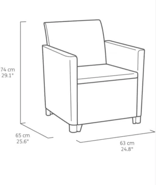 Conjunto muebles jardín Keter Nora