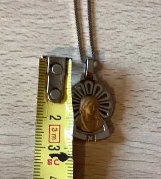 Medalla Plata con Silueta Oro