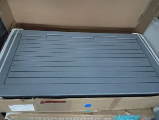 Cobertizo de jardín negro y gris