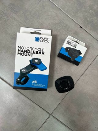 Kit Quad Lock + Antivibrador + Adaptador Universal