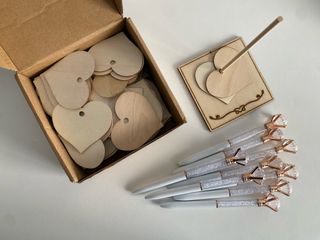 Libro de firmas boda 72 corazones + 9 bolis