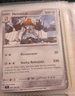 Carta Pokémon Melmetal 071/102 U
