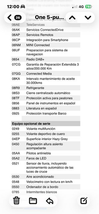 MINI  ONE AUTOMATICO 2022