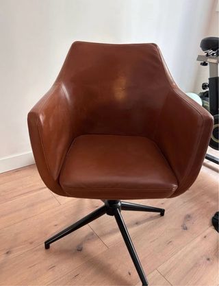 Silla giratoria Westwing cuero