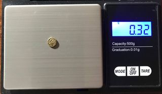 Fanam Oro India Travancore Maciza + Regalo