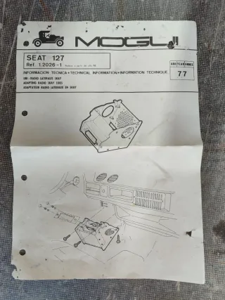 Mueble Radio Seat 127 con Instrucciones