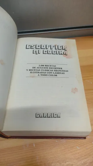 Libro Escoffier mi cocina
