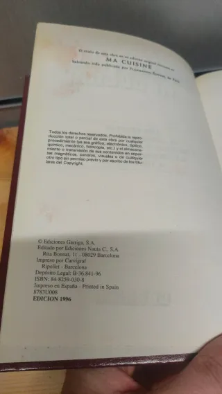 Libro Escoffier mi cocina