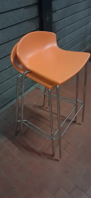 Coppia Sgabelli Gaber Arancioni 50€ la coppia