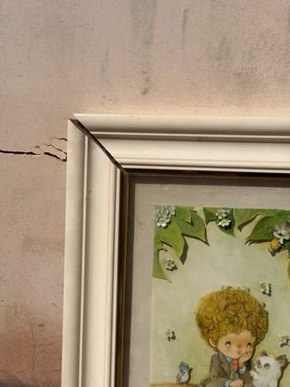 Cuadro antiguo madera para restaurar