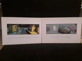 12 Tarjetas postales francesas antiguas