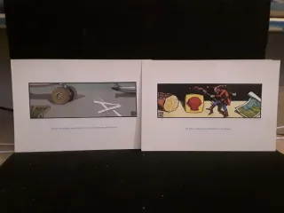 12 Tarjetas postales francesas antiguas