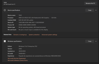 HP ThinkClient T620 QuadCore 8GB 128GB SSD