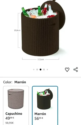 Nevera Keter 39L Taburete Mesa