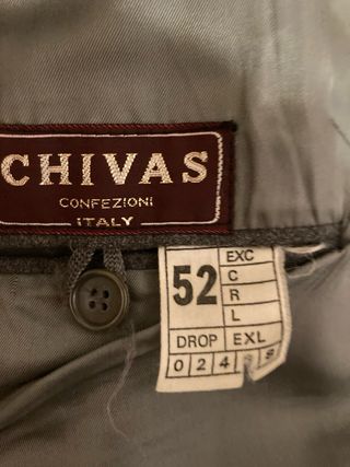 Giacca Chivas grigia Taglia 52