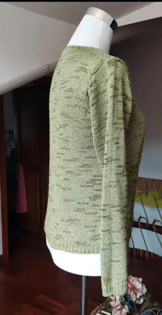 Maglietta donna in filo color block