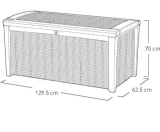 Arcón baúl exterior marrón Keter