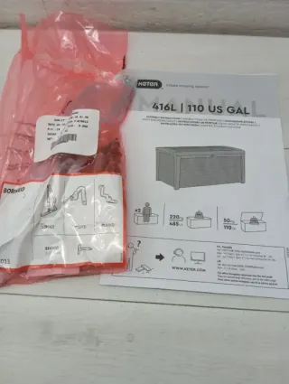 Arcón baúl exterior marrón Keter