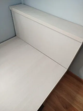 Armario ropero esquinero y cama de 200x90cm