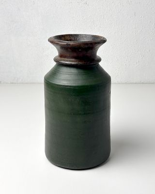 Antico Vaso Nepal Legno '900