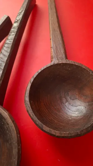 Set 3 Mestoli Legno Cucina Vintage