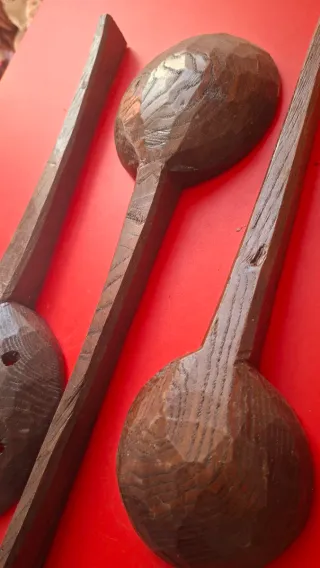 Set 3 Mestoli Legno Cucina Vintage