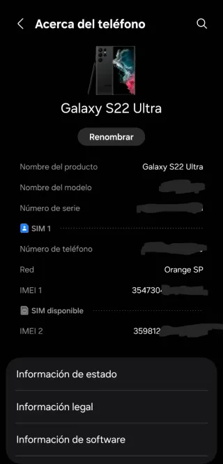 Samsung S22 ultra vendo o cambio por iphone