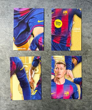 Mosaico del FC BARCELONA compuesto por NUEVE Carta