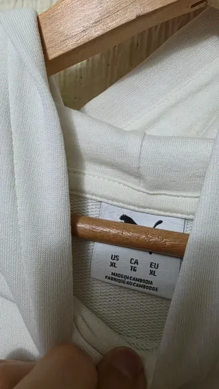 Sudadera Puma Deportiva Blanca Talla XL