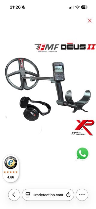 Detector Metales XP Deus 2