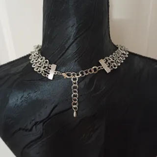 Collana Argento Cerchi Multipli