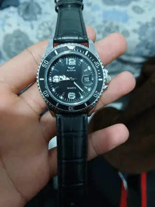 Reloj ZHOWE Cuarzo Negro Correa Cuero