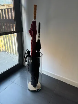 Paragüero cristal  multiusos  50 cm alto 20 cm dm.