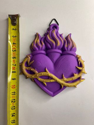 Decorazione Sacro Cuore Fiamme e Spine