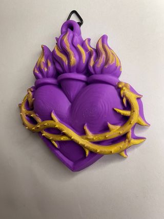 Decorazione Sacro Cuore Fiamme e Spine