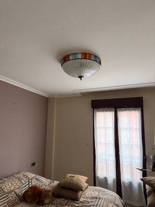 Lámpara de techo cristal Murano multicolor