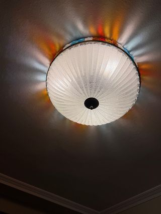 Lámpara de techo cristal Murano multicolor