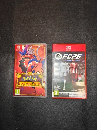 Pokemon Escarlata y FC 26 Nintendo switch 2
