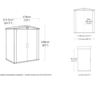 Caseta Jardín Keter 6x3 Plástico