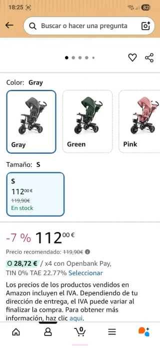 Triciclo infantil Kinderkraft