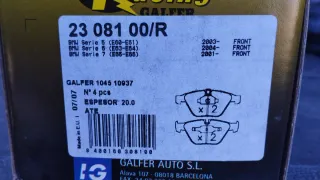 Pastillas delanteras BMW