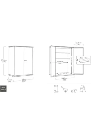 Cobertizo Caseta Keter High Store Plus Exterior