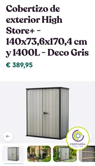 Cobertizo Caseta Keter High Store Plus Exterior