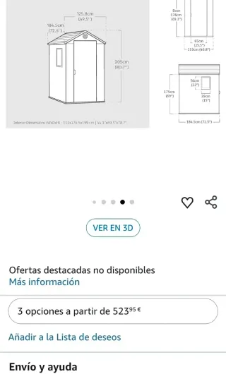 Caseta Jardín Keter Darwin 4x6