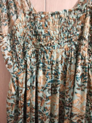 Vestido largo estampado floral