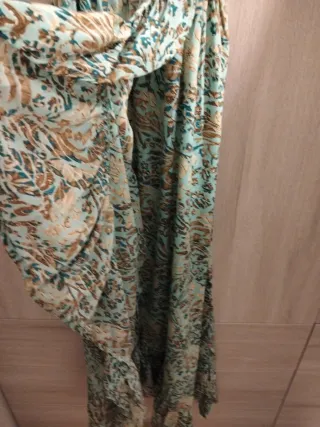 Vestido largo estampado floral