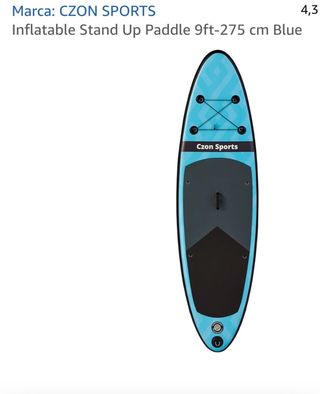 Tabla Paddle Surf CZON SPORTS Azul. Nueva sin usar