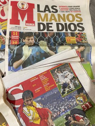 Periódicos deportivos históricos MARCA y AS