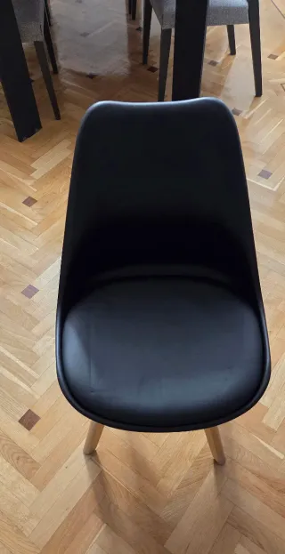 Silla comedor/escritorio negra